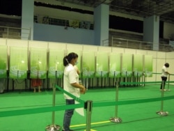 澳門立法會選舉日票站氣氛冷清。