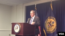 美國貿易代表弗羅曼(美國之音楊晨拍攝)