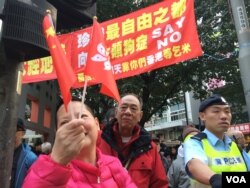 有親建制團體在民陣遊行路線設街站