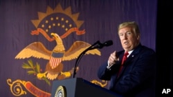 美國總統特朗普。 (資料圖片)