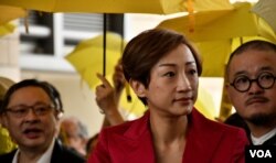 公民黨立法會議員陳淑莊。(美國之音湯惠芸)