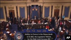 美國總統奧巴馬星期二簽署了提高債限協議