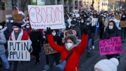 俄羅斯1月31日示威場面。