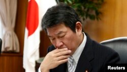 日本經濟產業大臣茂木敏充擔心美中貿易戰衝擊日本公司。