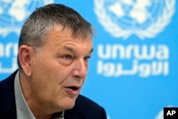 资料照片：联合国近东救济工程处主任专员菲利普·拉扎里尼。