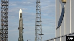 美國藍色起源公司的新格倫火箭在佛羅里達州肯尼迪太空中心準備發射。 。 (2025年1月11日)