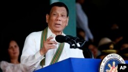 菲律賓總統杜特爾特5月22號說，政府正在著手菲律賓軍隊的第二階段現代化，重點在海軍。