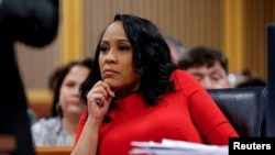 參與特朗普佐治亞州選舉干預案的富爾頓郡地方檢察官法尼·威利斯。(2024年3月1日)