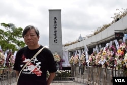 香港支聯會秘書李卓人。（美國之音湯惠芸攝）