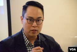 香港執業大律師郭憬憲。（美國之音湯惠芸攝）