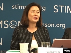 美國維吉尼亞州大學、香港中文大學教授林夏如（美國之音鍾辰芳拍攝）