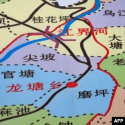 江界河大桥位置示意图