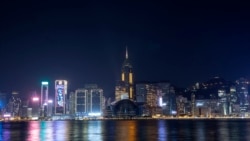 2021新年來臨前夜的香港維多利亞港。