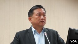 台灣執政黨民進黨立委王定宇(美國之音張永泰拍攝)