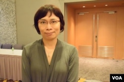 台灣輔仁大學畢業的香港僑生陸佩賢表示，台灣的選舉比香港更開放，很多香港政界人士赴台觀選，值得香港借鏡。(美國之音湯惠芸)