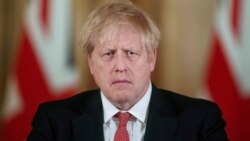 英國首相約翰遜2020年3月20日就新冠病毒疫情舉行記者會（路透社）