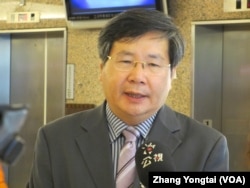 台灣在野綠營台聯黨立委 許忠信(美國之音張永泰拍攝)