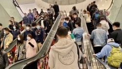 立法會選舉投票日，多間商場擠滿購物人潮。 (美國之音湯惠芸拍攝)