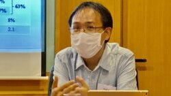 香港伍倫貢學院社會科學院助理教授李敏剛。(美國之音 湯惠芸)