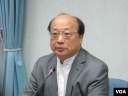 台灣前外長、國民黨總統候選人朱立倫競選總部主委胡志強（美國之音張永泰拍攝）