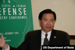 台灣民進黨秘書長兼駐美代表吳釗燮(美國之音鍾辰芳拍攝)