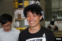 資料照：香港民陣召集人岑子杰2019年6月24日在立法會示威區