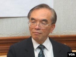 台灣行政院國土安全辦公室主任黃俊泰（美國之音張永泰拍攝）