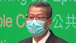 香港財政司司長陳茂波強調，國安開支絕對不是軍費 (攝影：美國之音湯惠芸）