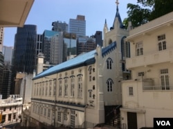 香港聖公會聖保羅堂（美國之音記者申華拍攝）