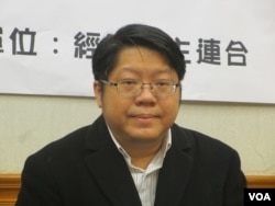 經濟民主連合召集人賴中強律師（美國之音張永泰拍攝