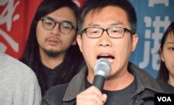 社民連副主席黃浩銘。（美國之音湯惠芸攝）