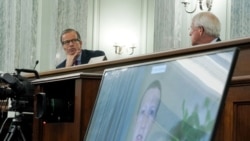 脸书总裁扎克伯格2020年10月28日通过视讯在参议院作证（路透社）