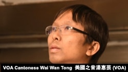 香港新民主同盟區議員譚凱邦 (攝影﹕美國之音湯惠芸)