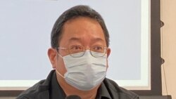 黃志偉認為民調反映香港人對修改選舉制度的不滿。（美國之音湯惠芸攝）