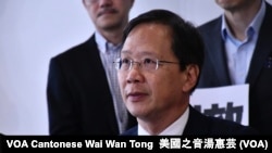 公民黨立法會議員郭家麒 (攝影：美國之音湯惠芸）