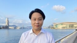 香港大學政治及公共行政學系榮譽講師袁爾昌。(美國之音湯惠芸拍攝)