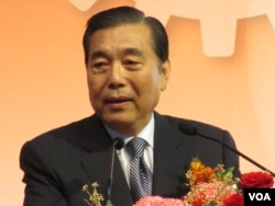 台北世贸中心董事长 王志刚（美国之音张永泰拍摄）