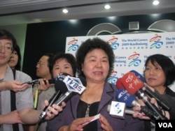 高雄市長陳菊(美國之音申華拍攝)