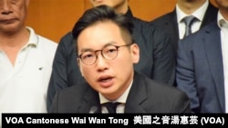 公民黨黨魁楊岳橋， 攝影：美國之音湯惠芸