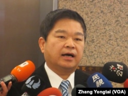 張永泰 台北台灣在野黨民進黨立委蔡煌琅 (美國之音張永泰拍攝 )