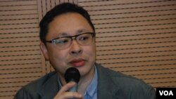 佔領中環倡議者戴耀廷表示，行動是為全世界進行一次民主實驗 (美國之音湯惠芸)