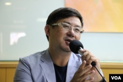 南台科技大學財經法律所助理教授羅承宗（美國之音楊明拍攝）