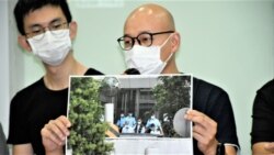 香港攝影記者協會主席陳奕釗。(美國之音 湯惠芸 拍攝)