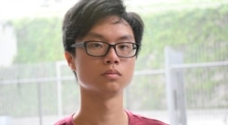 香港中文大学学生会前会长区倬僖对学生会解散感到痛心 (美国之音/汤惠芸)