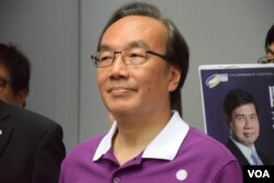 香港公民黨黨魁梁家傑。（美國之音湯惠芸攝）