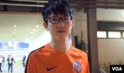 香港球迷黃丹晴。(美國之音湯惠芸)