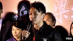 民陣召集人岑子杰。（美國之音湯惠芸拍攝）