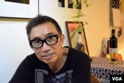 旅居台灣香港人陳偉民。(美國之音湯惠芸)