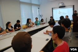 「和平佔中」運動首次引入商討式民主及公民抗命的理念(美國之音湯惠芸攝)