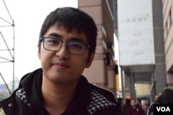 香港學聯前秘書長周永康。（美國之音湯惠芸攝）